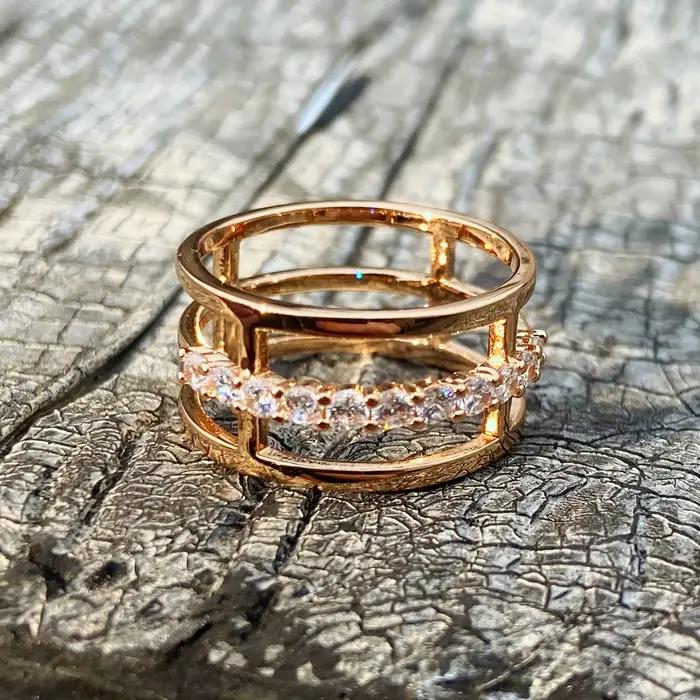 Bague Vintage Cubique TJ4 pour Femme, Bijoux Personnalisés, Contre-indiqué