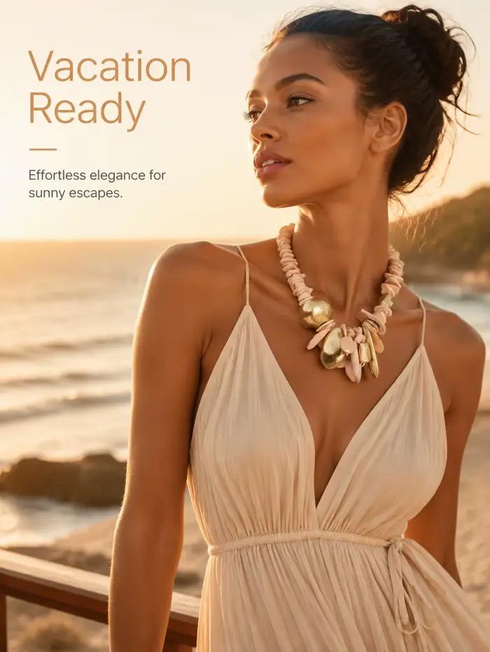 Collier élégant bohème fait main avec perles pour femme – Accessoire de bijouterie tendance pour inspirer vos tenues