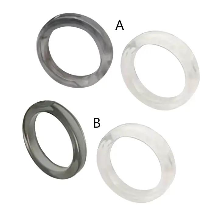 Bagues en résine acrylique pour adolescentes, bijoux empilables mignons, ornement de déclaration, cadeau minuscule, esthétique, 2 pièces