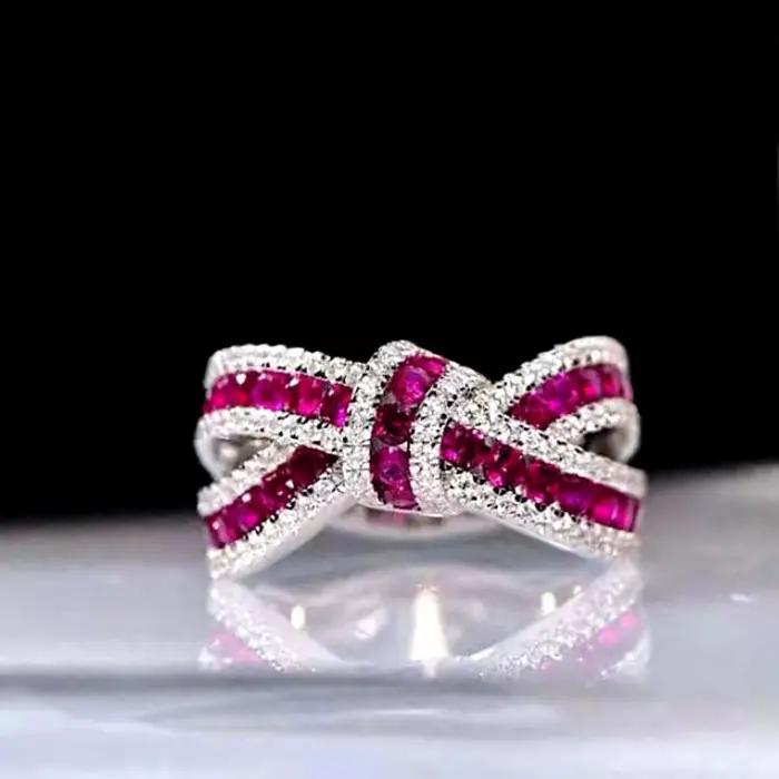 Huitan – magnifique bague pour femmes, bijoux en zircone brillante, à la mode, pour cérémonie de fia