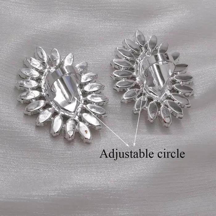 Grande Bague Ovale Ajustable de 5.2x7.3cm pour Femme