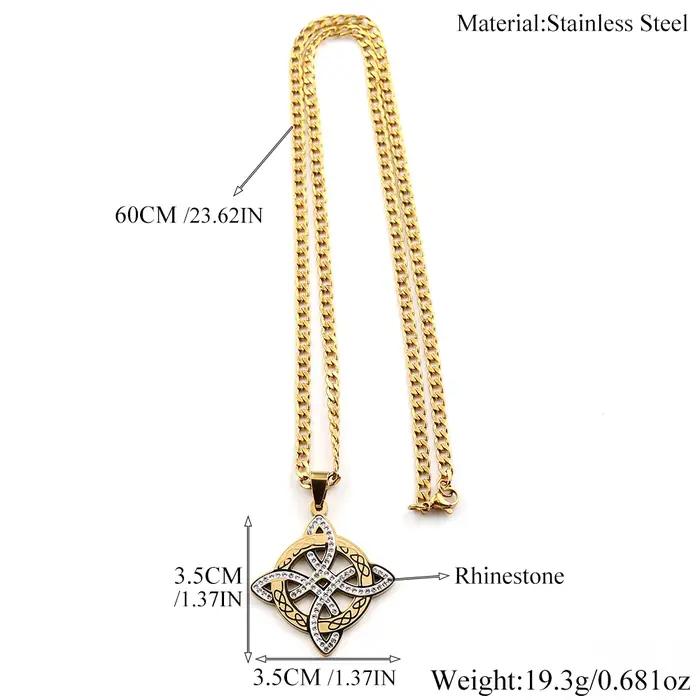 Collier Pendentif Nœud de Sorcière pour Femme et Homme