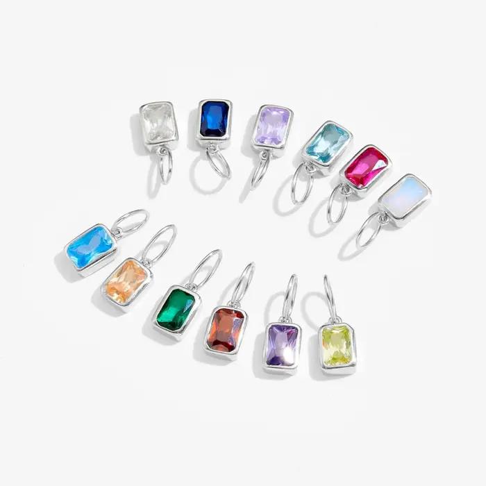VEWANT – pendentif carré multicolore en argent Sterling 100% 925 pour femmes