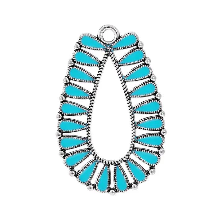 Nouveautés 2026 : Pendentifs fer à cheval émaillés style Bohème pour femmes, breloques pour boucles