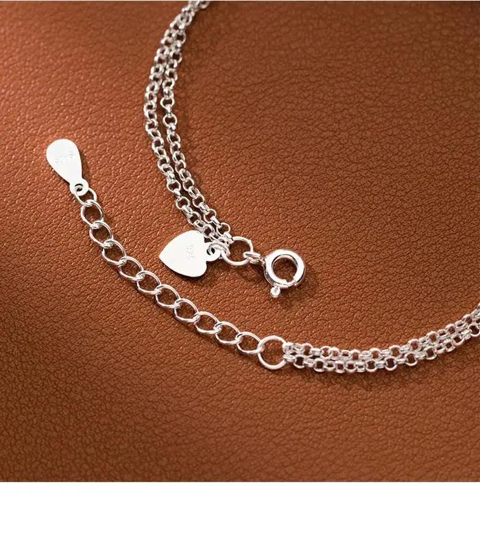 Bracelet en argent sterling 925 design minimaliste huit infini avec zircon incrusté pour femmes occasions spéciales