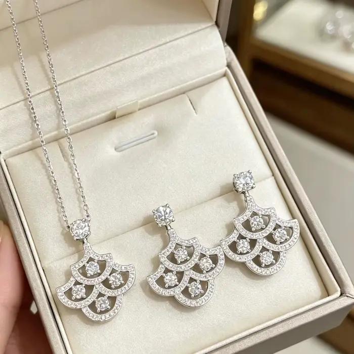 Parure de bijoux pour femme en argent S925