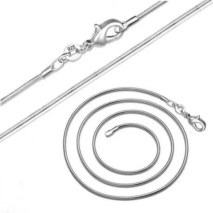 Nouveau collier fin en argent sterling 925 pour femmes