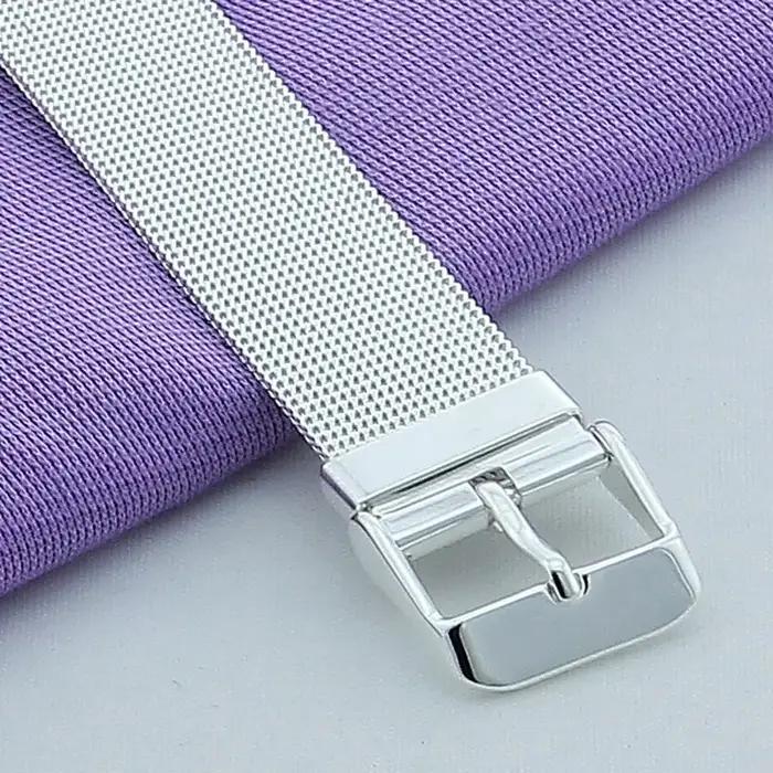 Nouveau Bracelet en argent 925 Simple à la mode