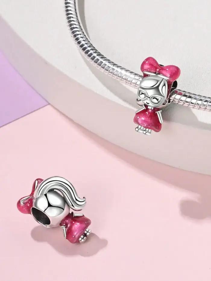 2025 offre spéciale breloques perle 925 en argent Sterling rose carrousel réveil ajustement Bracelet