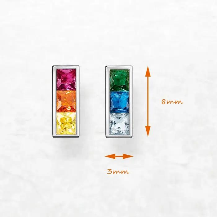 Boucles d'Oreilles à Clous en Argent Sterling 925 Pur
