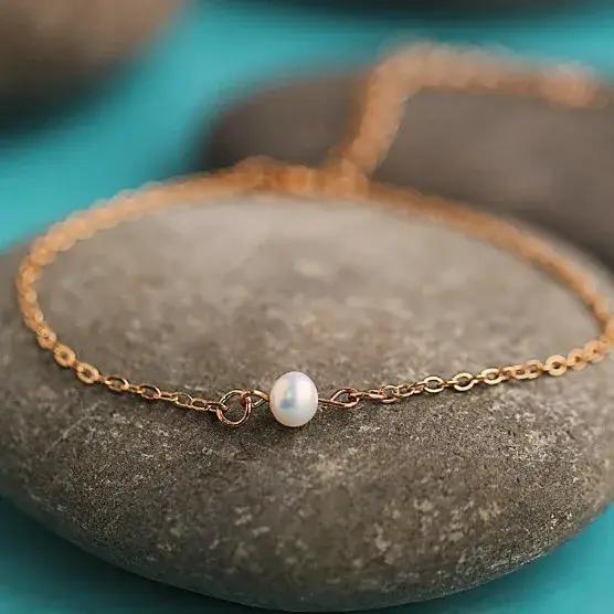 Bracelet à breloques en Imitation de perles pour femmes et filles