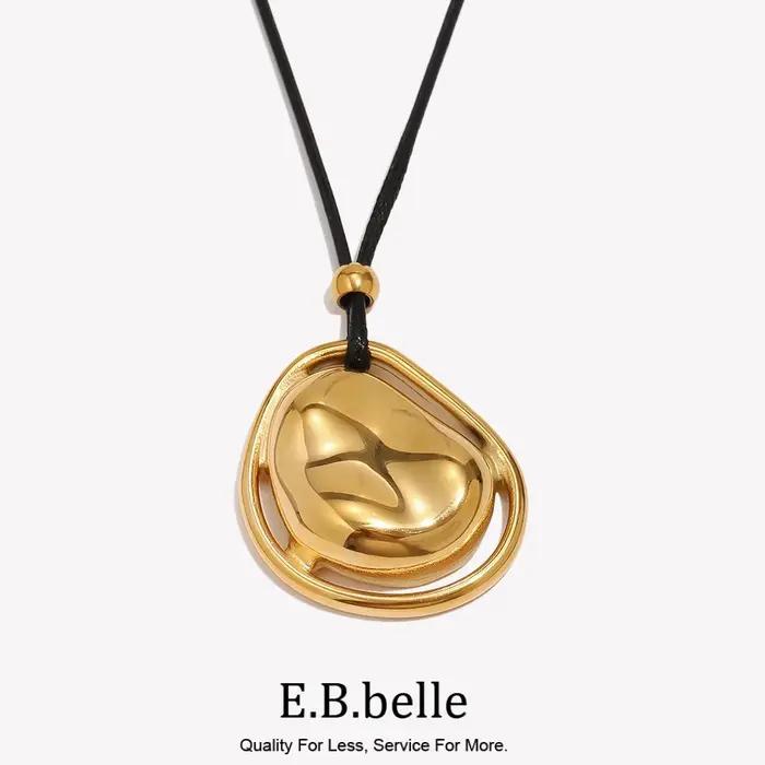 Collier avec pendentif en pierre de météorite plaquée or 18 carats pour femmes occasions spéciales engagement
