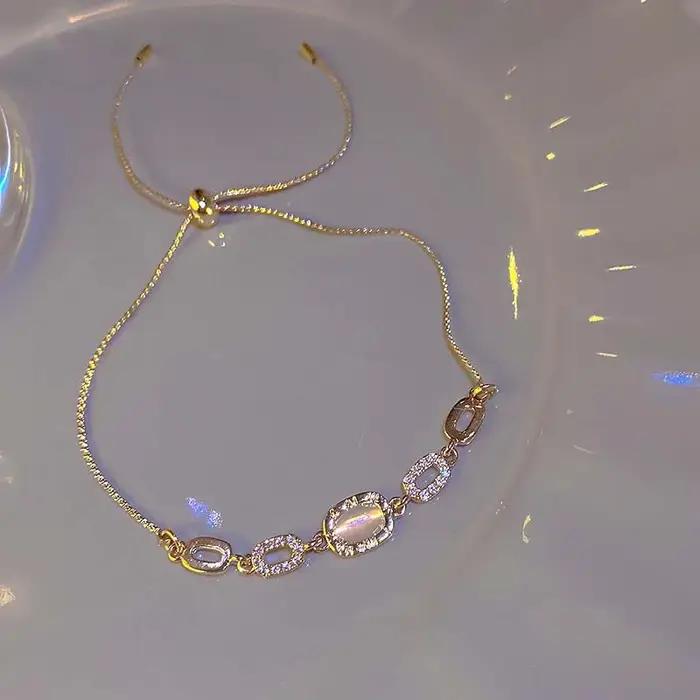 Bracelets de luxe en chaîne de Zircon pour femmes