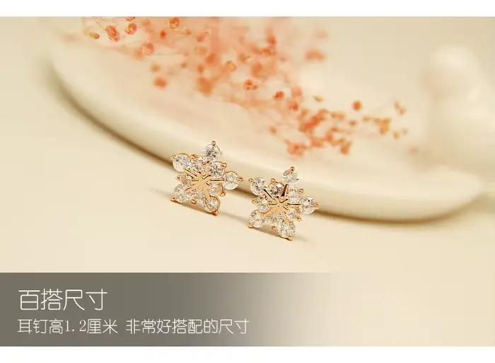 Boucles d'oreilles de luxe en Zircon transparent pour femmes