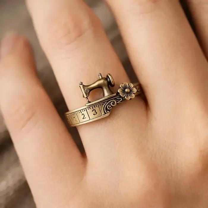 Bracelet créatif en alliage à thème machine à coudre pour femme