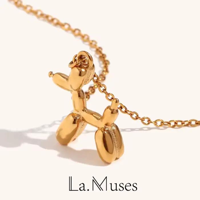 La.Muses – joli pendentif chiot tridimensionnel
