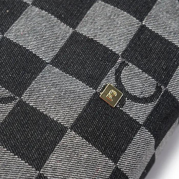 Sac à bandoulière pour femme PG, design rétro damier, haut de gamme, polyvalent, grande capacité, po