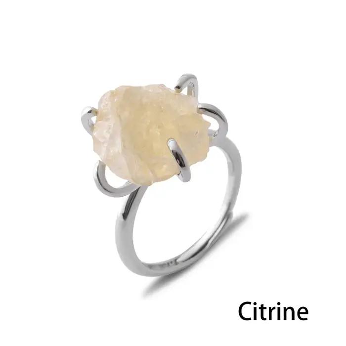 Bague en cristal de taille réglable pour femme