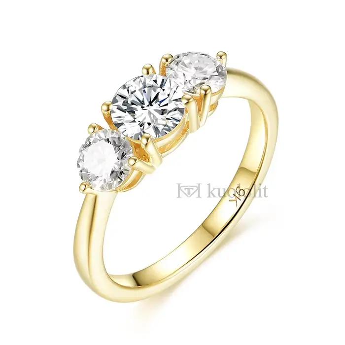 Kuololit – bague en or jaune 14K 10K pour femmes