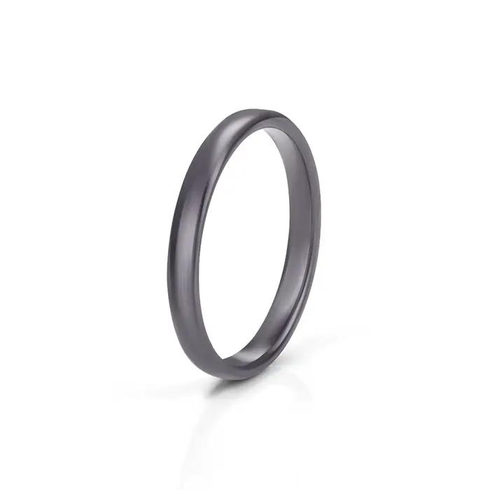 Bague Circulaire en Céramique pour Femme et Homme, Anneau Lisse et Mince, Design Simple, Esthétique,