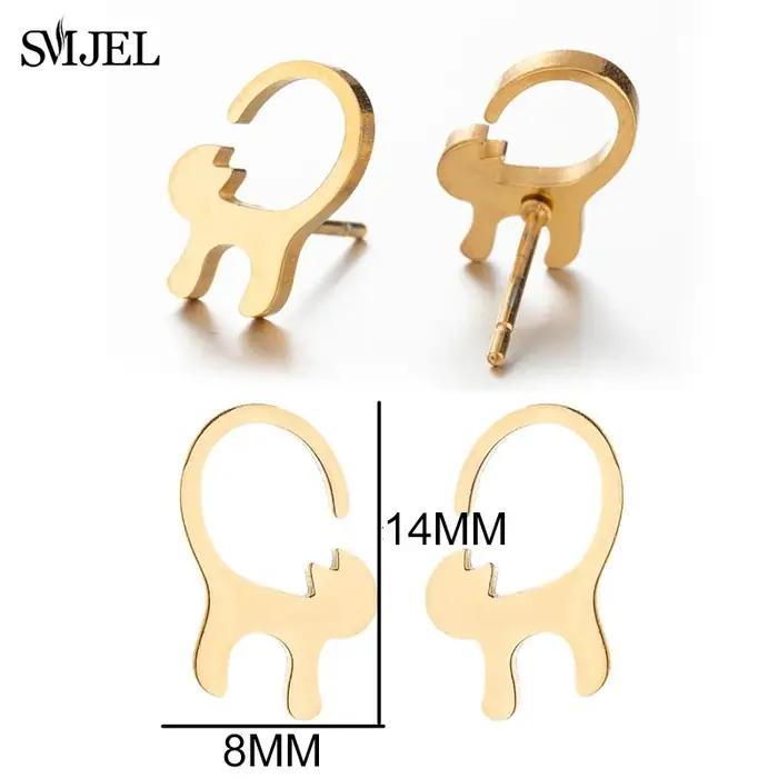 Boucles d'oreilles en acier inoxydable pour femme