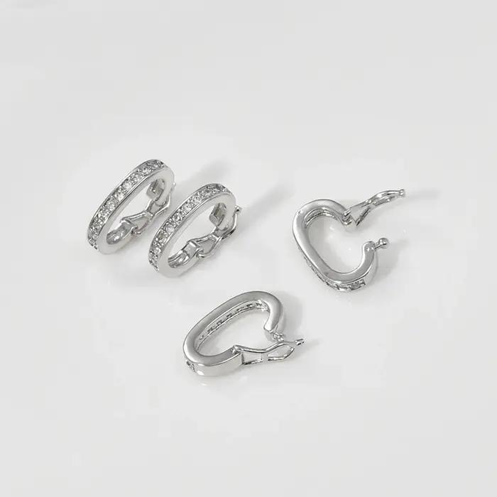Fermoirs plaqués or 18K 14K rhodium ou argent pour bijoux amplificateurs de pendentifs pour bracelet collier et accessoires occasions spéciales