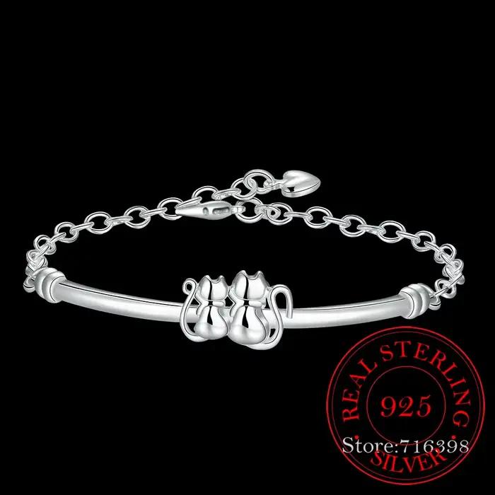 Bracelets en argent sterling 925 serti de zircone cubique et cristal pour femmes et hommes occasions spéciales
