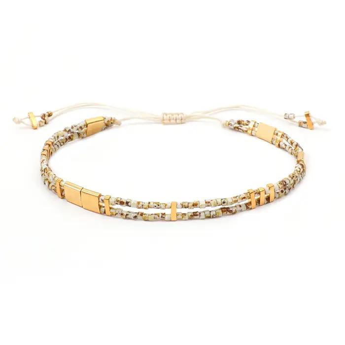 Boho MIYUKI Tila Bracelet de perles pour femmes charme mode élégant corde chaîne réglable coloré Bra