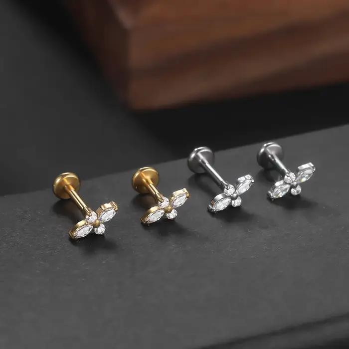 Boucles d'oreilles en titane