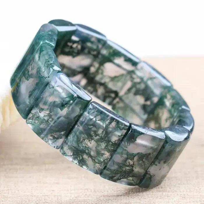 Bracelet en agate aquatique naturelle