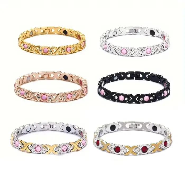 Bracelets magnétiques énergétiques en alliage écologique pour femmes