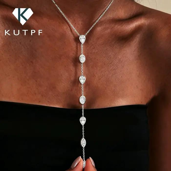 Collier Lariat Multi-Formes en Moissanite pour Femme