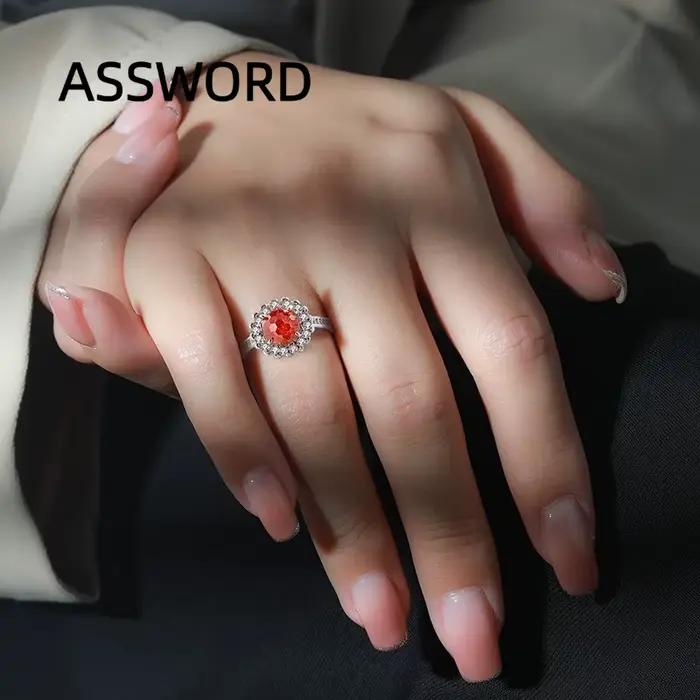 Bague en argent sterling 925 avec zircon rond taillé en forme de tournesol, double halo pavé, bande multicolore en cristal, bijoux de mariage, cadeau pour femme