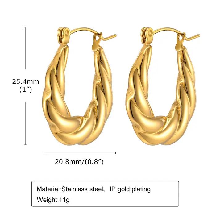 Boucles d'Oreilles Chic en Forme de Cœur