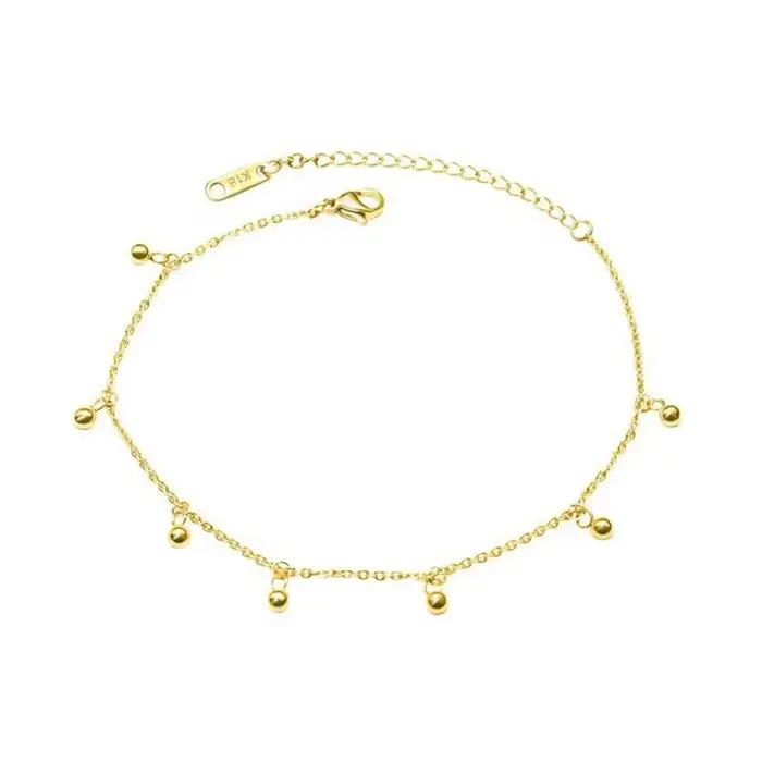 Bracelets de cheville en forme de petite cloche pour femmes et filles