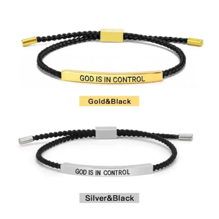 Bracelet d'inspiration élégant «il est dans le contrôle»