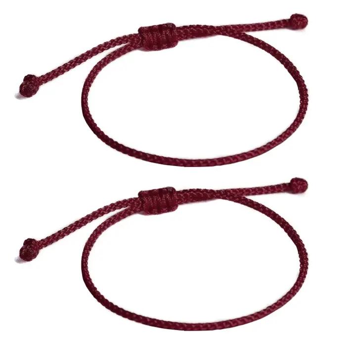 Lot de 2 bracelets bouddhistes tibétains pour femmes et hommes