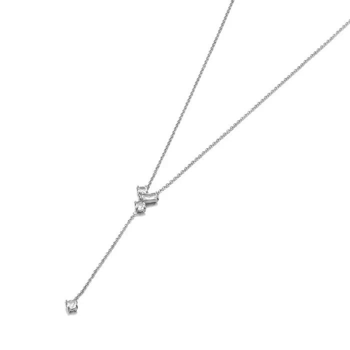 Lokaer – collier élégant en forme de Y pour femmes, chaîne longue en acier inoxydable, pendentif gou