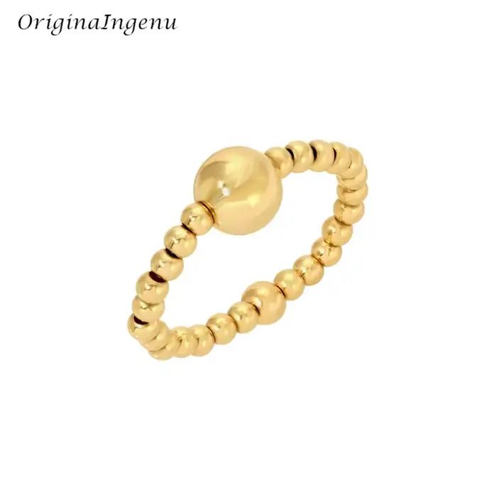 Bague Perlée Remplie d'Or 14K pour Femme