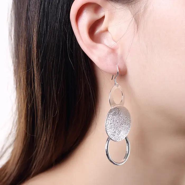Store 925 boucles d'oreilles longues en argent Sterling pour femmes bijoux de mode cadeaux de vacances classique rétro