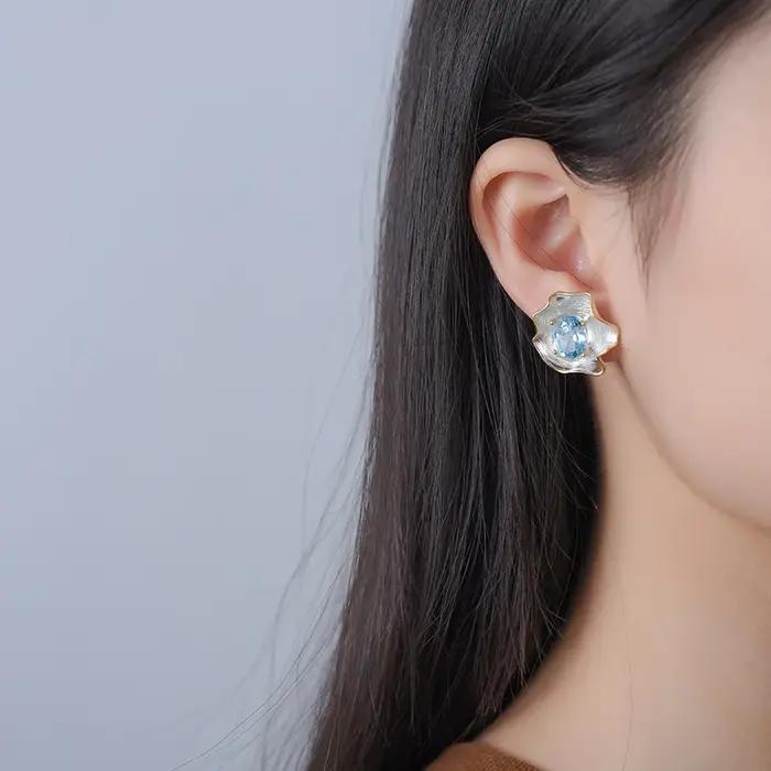 Lotus Fun – boucles d'oreilles en argent Sterling 925 pour femmes