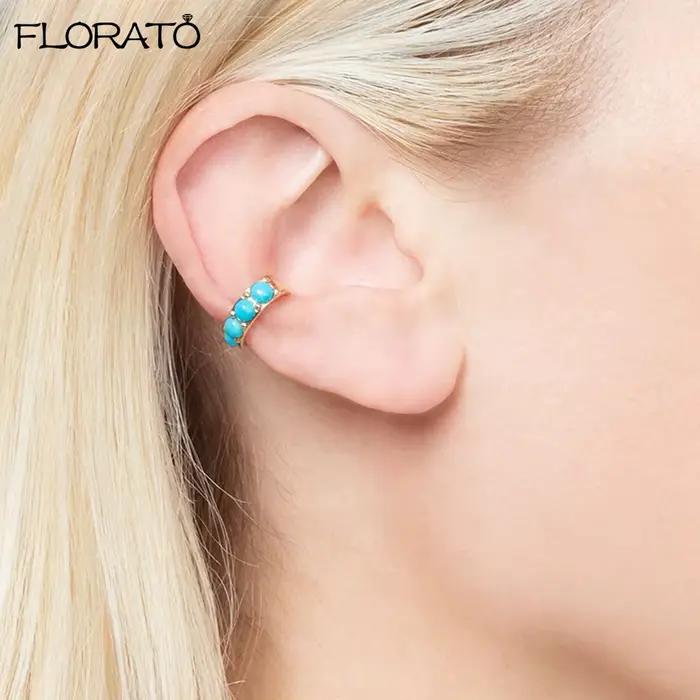 Boucles d'oreilles clip en forme de C pour femmes