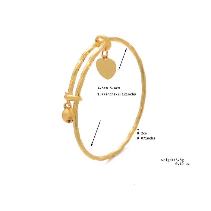 Petits bracelets tendance couleur or pour garçons et filles