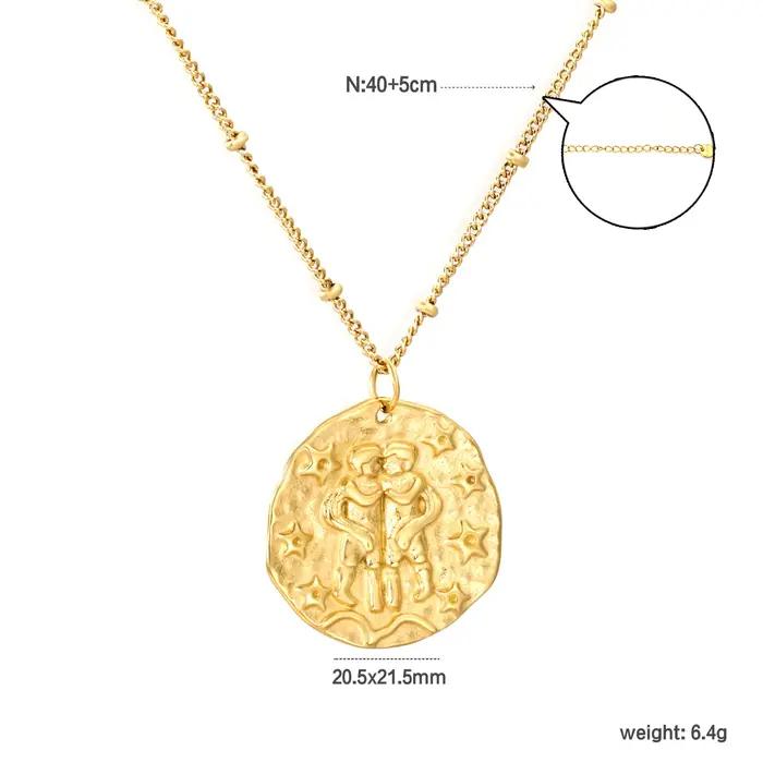 Pendentif de luxe 12 Constellations pour femmes et hommes