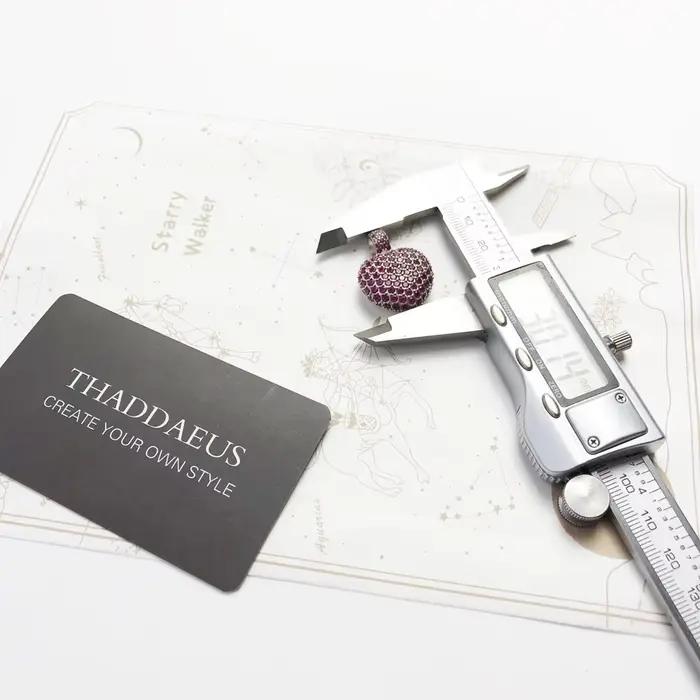 Pendentif rouge CZ coeur printemps marque mode Bijoux romantiques Style européen Bijoux accessoires cadeau pour âme femme
