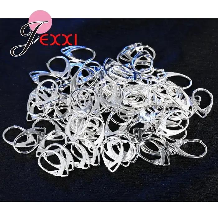 Connecteur de boucles d'oreilles en argent S925
