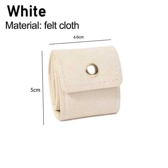 Pochette de présentation de bijoux en velours tendance, mini sac d'emballage pour colliers et bagues, boîte à bijoux SSBZD07