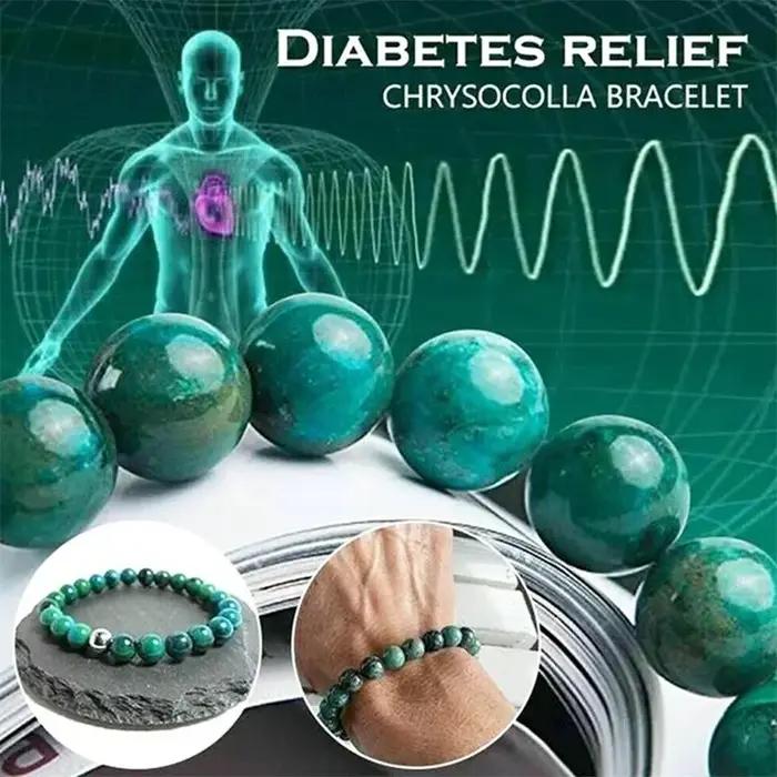Chrysocolla Malachite Bracelet femmes hommes pierre naturelle perles