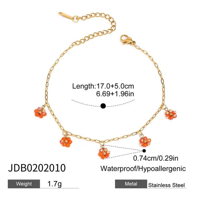 Zora – ensemble de colliers et bracelets avec pendentif en forme de fleur en cristal pour femmes