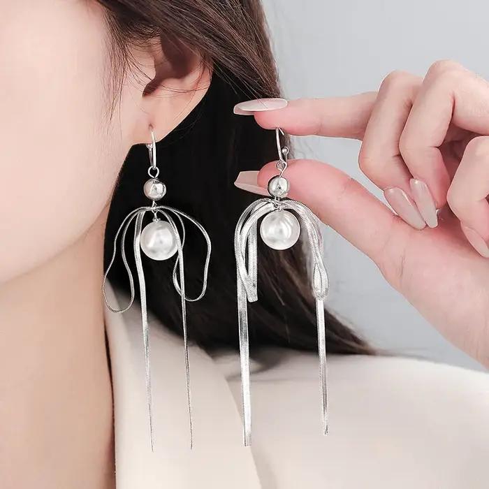 Boucles d'oreilles en argent regardé 925 pour femmes
